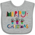 thumbnail image 3 of Inktastic Merry Christmas Holiday Gift Boys or Girls Baby Bib, 3 of 4