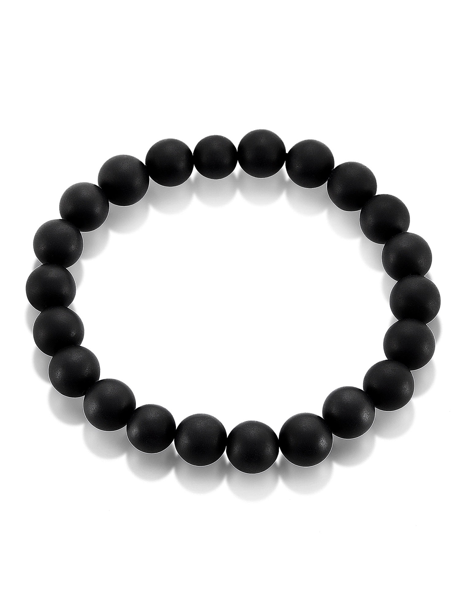 Matte Black Bead Name Bracelet, Black Bead Stretch Bracelet With Name,  Black Letter Beads - Etsy
