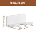 thumbnail image 2 of CTIRCHIU Wall Mounted Hair Dryer Holder, White HIPS, Space-Saving Bathroom & Bedroom Organizer, Barbershop Accessory, 16x9.4x6.6 CM, 2 of 5