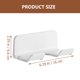 thumbnail image 2 of OUNONA Blow Dryer Holder Wall Mount Durable White Rust Proof Bathroom Storage Rack, 2 of 8
