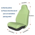 thumbnail image 3 of Wukai Green Gingham Full Set Car Seat Covers with Soft Padding Universal Auto Front Seats Protector and Cushion Mat, 3 of 5