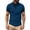 Dark Blue, variant on DagobertNiko Mens Shirts Solid Color Breathable Button Turndown Collar Casual Premium Short Sleeve Summer Top