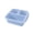 Blue, variant on Bento Snack Containers, Reusable 3 Compartment Divided Food Storage Containers, Divided Lunchable Container For School, Work And Travel,Bento Box, Snack Box,Lunch Box,Green