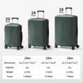 thumbnail image 4 of Ktaxon Ensemble de Bagages 3 Pcs, Ensemble de Valises avec Roues Pivotantes à 360°, Bagage Rigide Léger 20 Po 24 Po 28 Po, Vert, 4 of 8