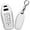 Short Keychain-white, variant on Key Fob Cover Compatible with Audi A5 A5L A6 A6L Q6L Q6 RS Q6 RS6 SQ6 S6 Keychain Case Holder Protector,Long Keychain-black