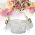 thumbnail image 1 of Cesta de flores de boda Cesta de almacenamiento de Dulces de frutas Decoraciones Cesta de niña de flores para celebraciones Iglesia Boda perfecl Cesta de boda, 1 of 8