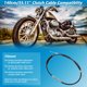 thumbnail image 2 of Ofertas Únicas 140cm/55.11" Cable de Embrague para Harley Davidson Sportster XL883 XL1200 XL 883 1200 1986-2013 para Modelos Harley Sportster 2004-2020 Cable de Embrague Extendida de Acero Inoxidable, 2 of 7