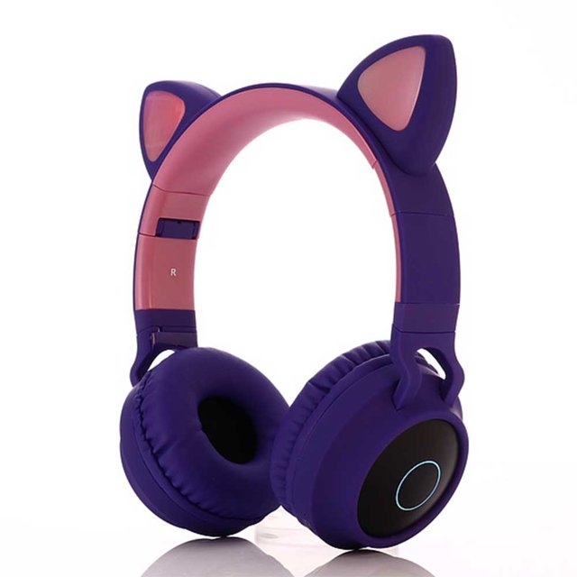 Auriculares Inalámbricos con Orejas de Gato LED Diadema Levamdar 2033141-2