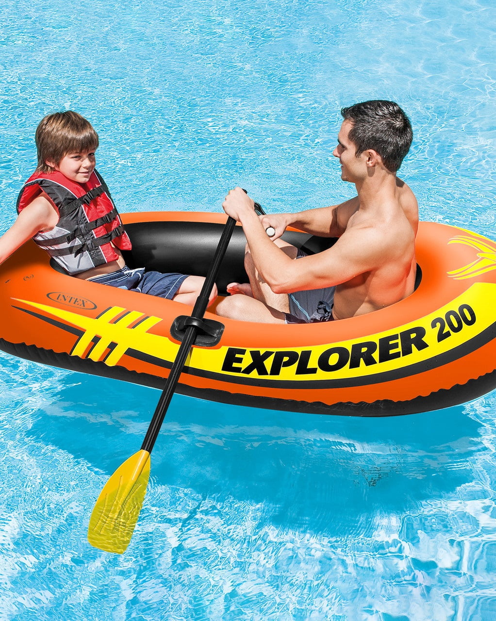 INTEX 48 inch Boat Paddles Ribbed French Oars Set of 2 Pairs 59623E