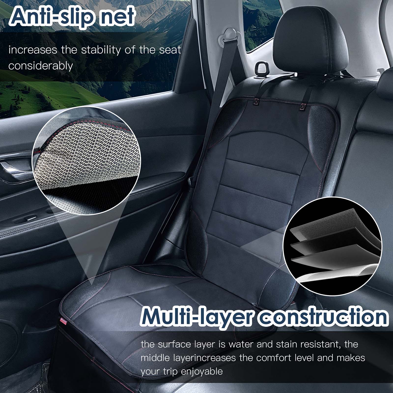 Siivton Car Seat Protector Waterproof Oxford 2-Pack photo 2