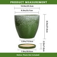 thumbnail image 5 of stillaflora 10 inch Blackish Green Ceramic Planter with Drainage & Saucer | Large Round Plant Pots for Indoor Outdoor Use |Gift for Women & Mom, 5 of 7