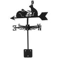 thumbnail image 1 of Miangastore Wind Vane Bunny Weathervane Ornament Retro Iron Weather Vane Wind Measuring Tool for Yard, 1 of 8