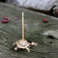 thumbnail image 6 of Incense Stick Holder, Metal Incense Burner, Turtle Shaped Incense Stick Rack for Desktop, Durable Brown and Golden Metal Incense Plug Holder, Compact and Unique Design, 6 of 7