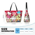 thumbnail image 3 of Lsque Sanrio Beach Travel Bag - Water-Resistant, Large Capacity Lightweight Tote with 7 Pockets for Women and Men - Perfect for Beach, Pool, Gym, and Travel, 3 of 6
