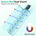 thumbnail image 4 of Smart Pill Organizer with Alarm, Bluetooth Daily Once a Day Pill Box 7 Day with APP, Weekly Travel Pill Case, Portable Pill Reminder for Medicines, Supplements and Vitamins(Green), 4 of 7