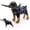 Blue, variant on Blind Dog Halo Harness, Lightweight Adjustable Blind Ring for Dogs Cats, Pet Harness Guide Device