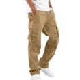 thumbnail image 3 of Mens Cargo Pants Hiking Casual Summer Tactical Pants Jogger Relaxed Fit Travel Trousers Pants, M, 3 of 8