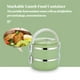 thumbnail image 4 of Naiovety Fiambrera aislada Contenedor de alimentos apilable de acero inoxidable Fiambrera grande para niños adultos a prueba de fugas, rosa, de una sola Mostrada Verde 2 capas Naiovety HA008527-06, 4 of 6