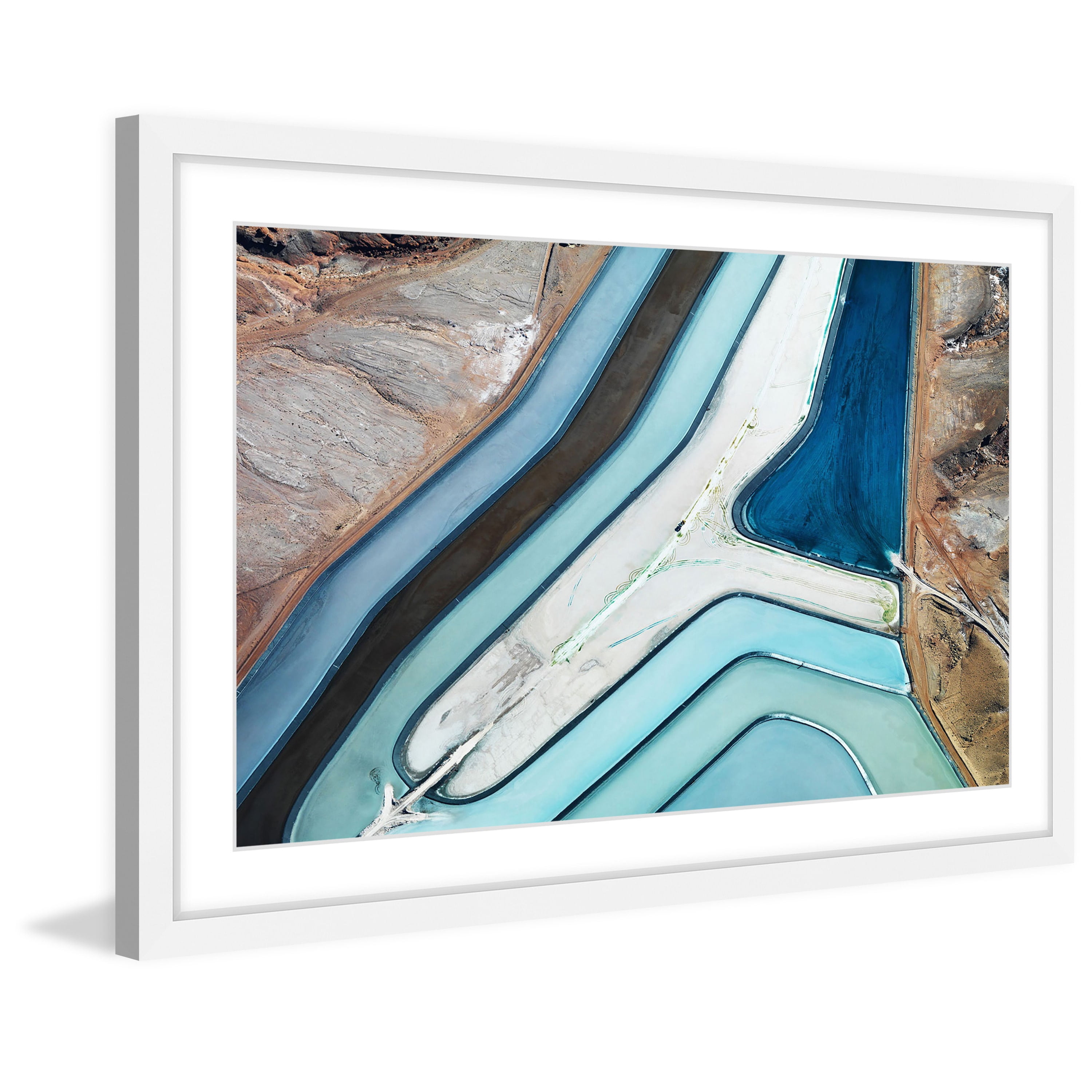 "Winding River" Framed Painting Print