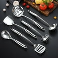 thumbnail image 3 of MERRYHAPY Kitchen Tools for Cooking Metal Serving Spoons Dishwasher Safe 1Set, 3 of 8