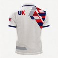 thumbnail image 4 of England 2026 Soccer Cup Fan Polo for Men, Short Sleeve Button Collar Jersey with Gold Rose & Union Jack Graphic, Breathable Athletic Top, 1 PC Red M, 4 of 4