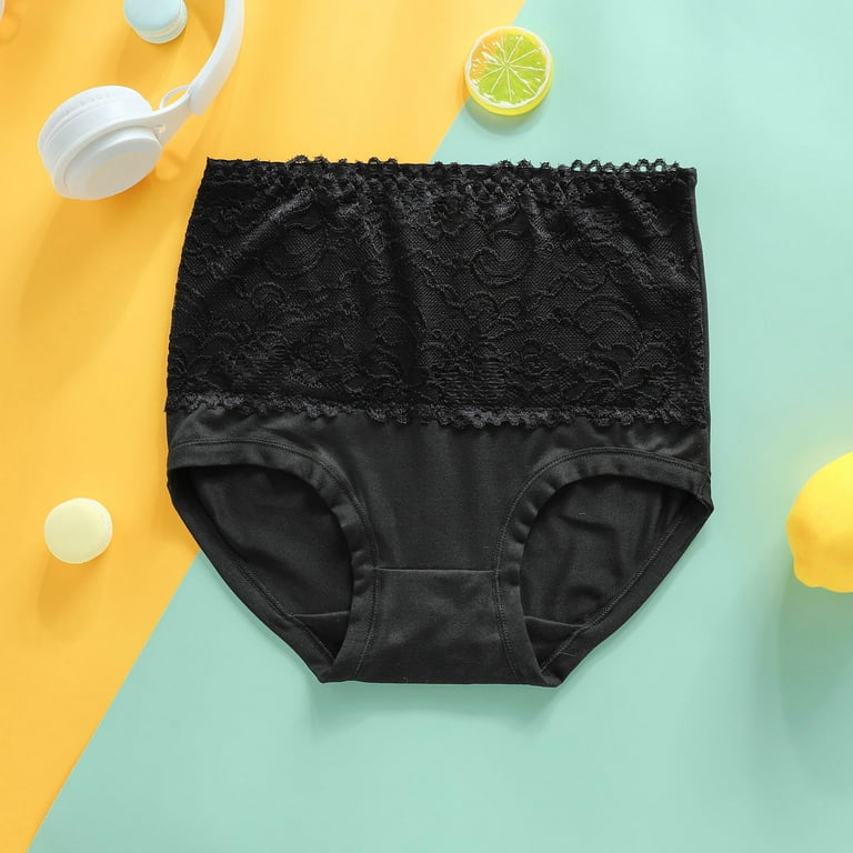 DORKASM Plus Size Period Underwear for Women High Waisted Soft Seamless Period  Underwear Menstrual Period Panties Underwear Black 4XL 