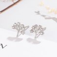 thumbnail image 1 of Nuevos pendientes de plata de ley 925 con circonita AAA a la moda para mujer, exquisitos accesorios de joyería para novia y estudiante, boda, 1 of 2