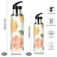 thumbnail image 2 of Yayeee 20oz Double Wall Stainless Steel Water Bottle with Flip Straw, Watercolor Orange, 2 of 7