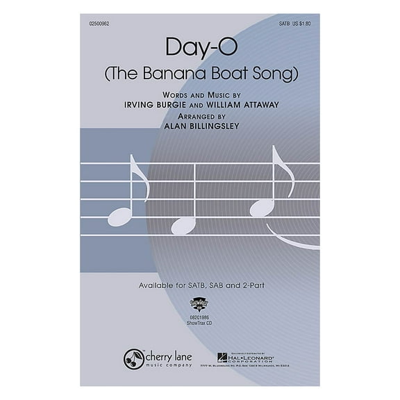 Hal Leonard Day-O (The Banana Boat Song) ShowTrax CD Arranged by Alan Billingsley