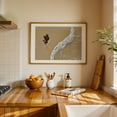 thumbnail image 3 of Edge of the Tide - Photography Beach Coastal Nature Minimalist Waves Autumn Seascape Oak Framed Wall Art Print 5 x 7 inches, 3 of 6