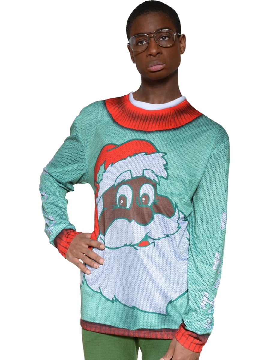 ugly santa christmas sweaters
