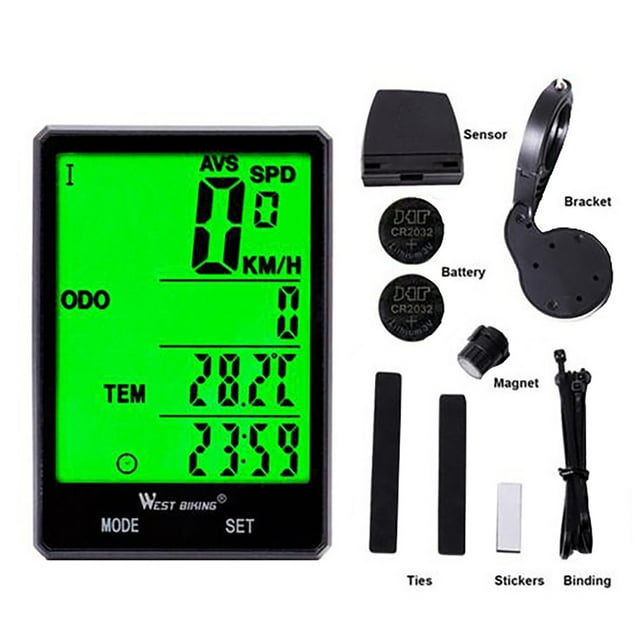 Bicycle Speedometer Odometer Road Bicycle Wireless Table Large Screen Speedometer
