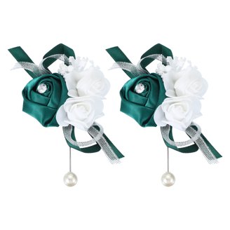 Uxcell Artificial Corsage Wristlets Flower Wrist Corsage Prom Wristlet for  Wedding Party Accessory Light Blue 2Pack - Walmart.com