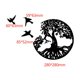 thumbnail image 5 of Decoración de pared de metal con forma de árbol de la vida, arte de silueta, decoración de interiores, decoración de jardín interior y exterior (negro), 5 of 5