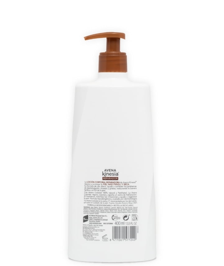Avena Kinesia Repairing Body Lotion 400ml, Dry and Fragile Skin, Unisex