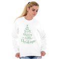 thumbnail image 4 of Have Yourself Merry Little Christmas Women Plus Size Crewneck Sweatshirt Brisco Brands 2X, 4 of 5