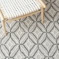 thumbnail image 6 of SAFAVIEH Trace Gervase Geometric Wool Area Rug, Grey/Black, 6' x 6' Square, 6 of 11