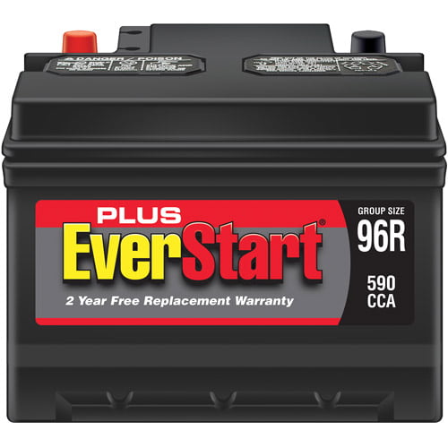 Everstart Plus Lead Acid Automotive Battery Group Size 96r 12 Volt590 Cca - Walmartcom