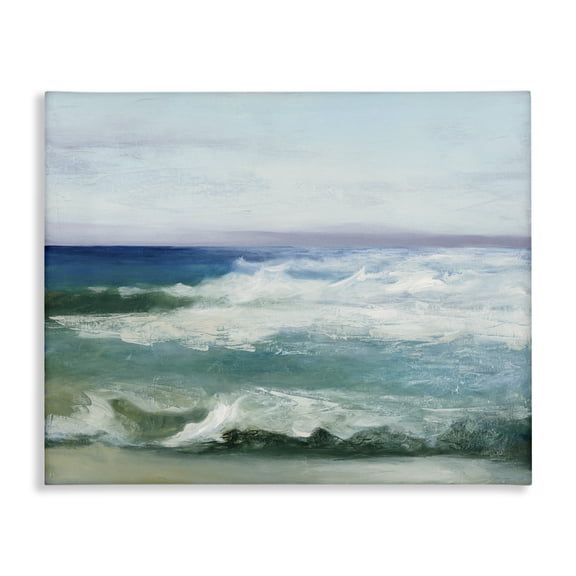 Stupell Industries Coastal Waves Crashing Seascape Canvas Art, 30 x 24, by Julia Purinton