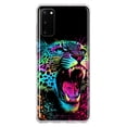 thumbnail image 1 of MUNDAZE Samsung Galaxy S20 Neon Rainbow Glow Colorful Leopard Shockproof Clear Hybrid Protective Phone Case Cover, 1 of 5