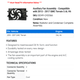 thumbnail image 2 of Auxiliary Fan Assembly - Compatible with 2013 - 2017 GMC Terrain 3.6L V6 2014 2015 2016, 2 of 2