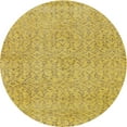 thumbnail image 1 of Ahgly Company Indoor Round Contemporary Caramel Brown Abstract Area Rugs, 5' Round, 1 of 6