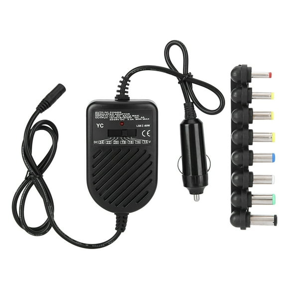 Charger, Car Laptop Charger, Short Circuit Protection Adjustable Output Voltage For Home Laptop Notebook