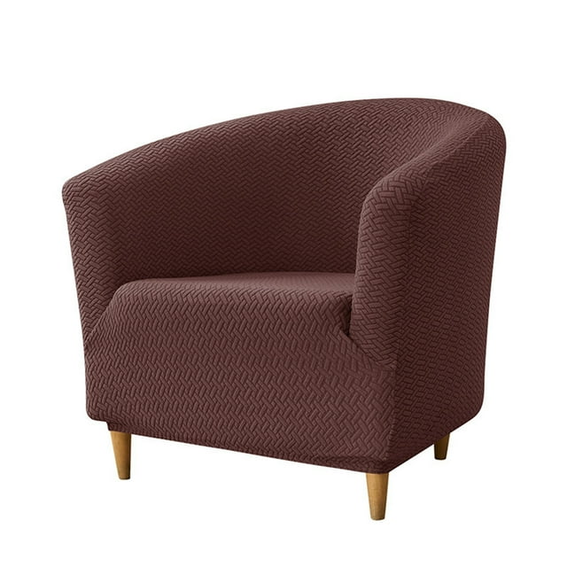 BKER Housse de Sofa Élastique en Jacquard en Forme de T Housse Ronde Housse Maison