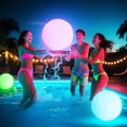 thumbnail image 4 of Light Up Beach Ball 20 Inch Inflatable Glow in The Dark Pool Toys for Adults and Kids 8-12 LED Floating Pool Games for Night Swimming Summer Beach Party Decorations, 4 of 8