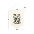 thumbnail image 4 of Koyal Wholesale Hanging Wall Canvas Banner, Brushed Alphabet Canvas, Nursery Wall Decoration Banner, 1-Pk, 4 of 5