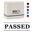 thumbnail image 2 of Printtoo Passed Self Inking Rubber Stamp Pre-Inked Office Stamp- Home Office Business Stationery, 47 x 20 mm Red, 2 of 7