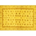 thumbnail image 1 of Ahgly Company Machine Washable Indoor Rectangle Oriental Yellow Traditional Area Rugs, 8' x 12', 1 of 4