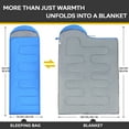 thumbnail image 2 of Kroyicegears Sleeping Bag for Camping -Backpacking Lightweight Sleeping Bag for Adult - 0.95kg Blue, 2 of 6