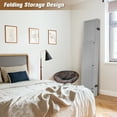 thumbnail image 6 of 5-Panel Room Divider with Shelves,5.6ft Tall Folding Privacy Screen Panels, Room Divider Wall Divider for Room Separation, Room Divider Shelves,Effectively Block Sight,Grey, 6 of 6